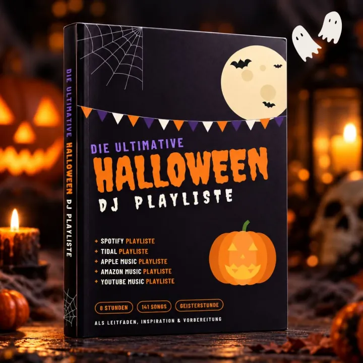 Halloween Playliste Halloween Playliste für DJs – Cover mit 8 Stunden, 141 Songs und Geisterstunde